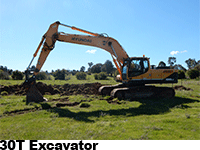 Cowra Earthworks - 30T Excavator