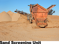 Cowra Earthworks Sand Screening Unit