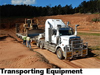 Cowra Earthworks Transporting Equipment